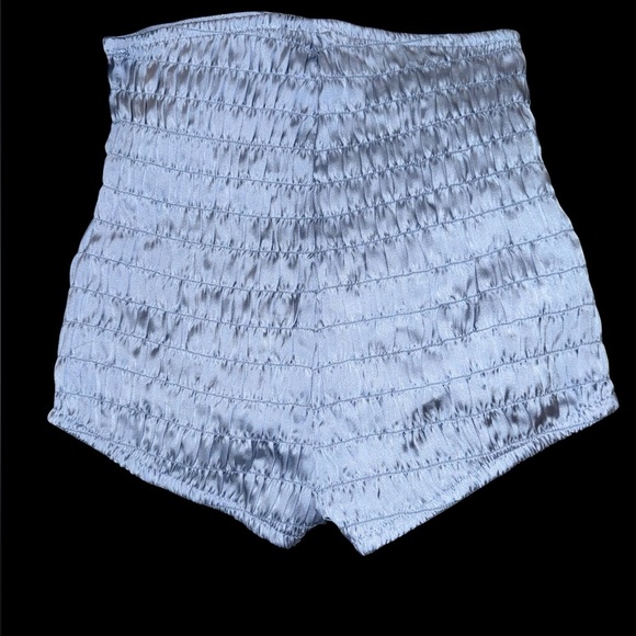 New- Free People Ruched Satin Shorties - Picture 5 of 7